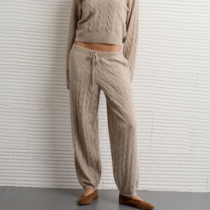 american eagle cable knit pants
